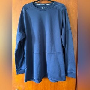 Under Armour Men’s Navy Long-Sleeve Performance Crewneck